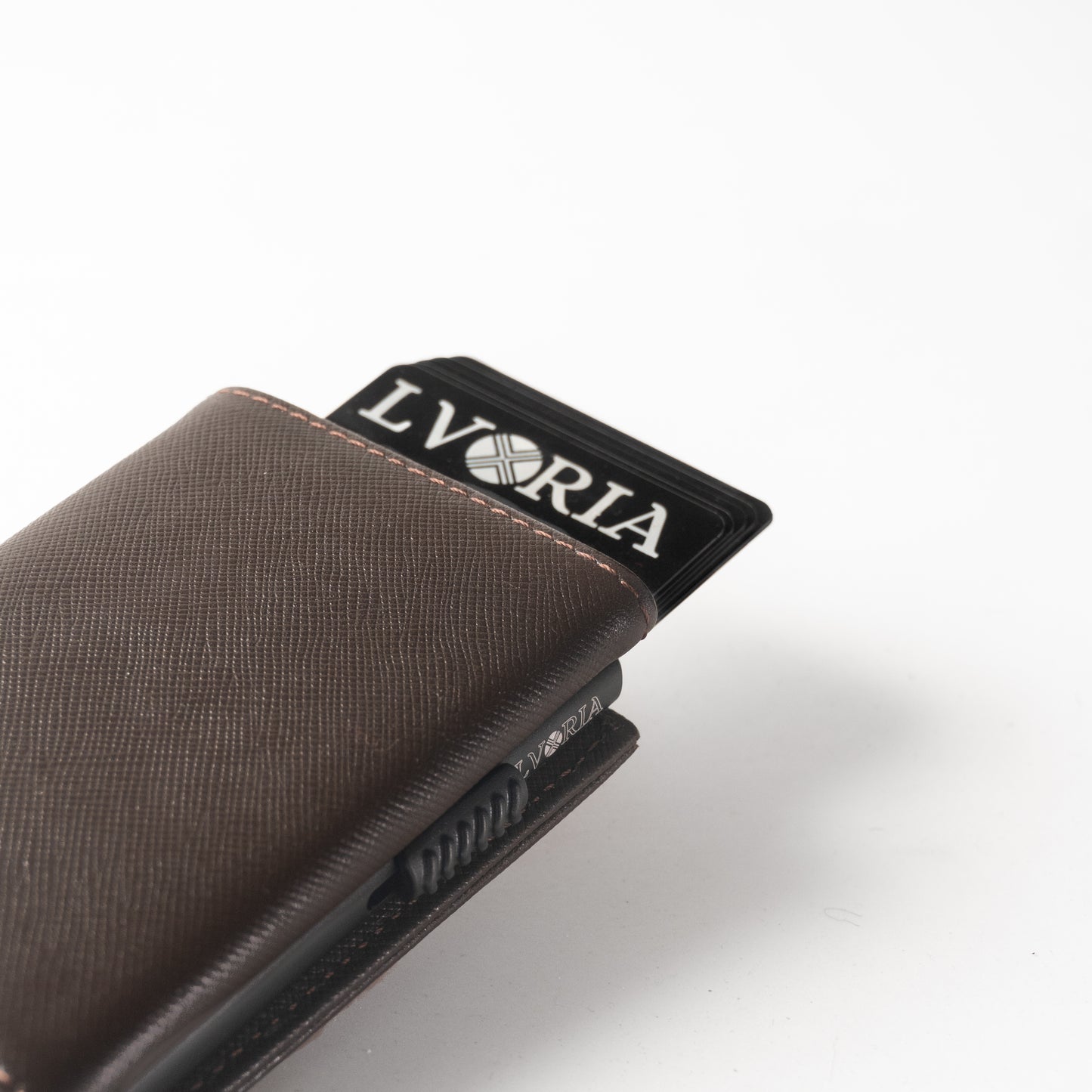Cocoa Noir |  Full Grain Saffiano Leather | AETHER