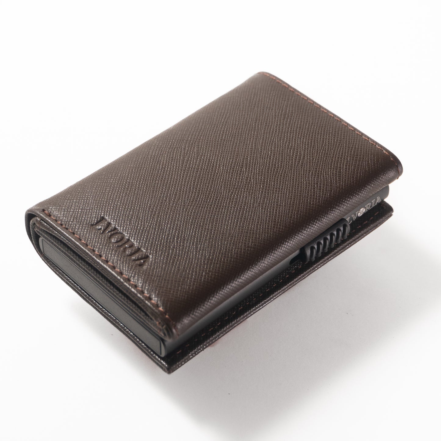Cocoa Noir |  Full Grain Saffiano Leather | AETHER