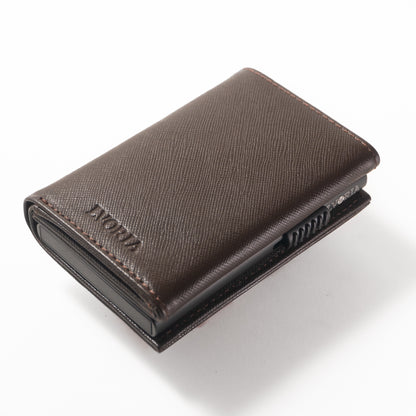 Cocoa Noir |  Full Grain Saffiano Leather | AETHER
