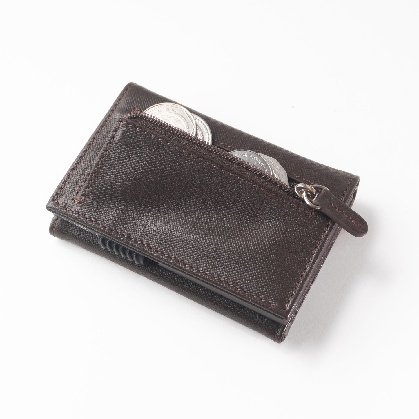 Cocoa Noir |  Full Grain Saffiano Leather | AETHER
