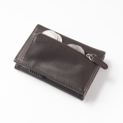 Cocoa Noir |  Full Grain Saffiano Leather | AETHER