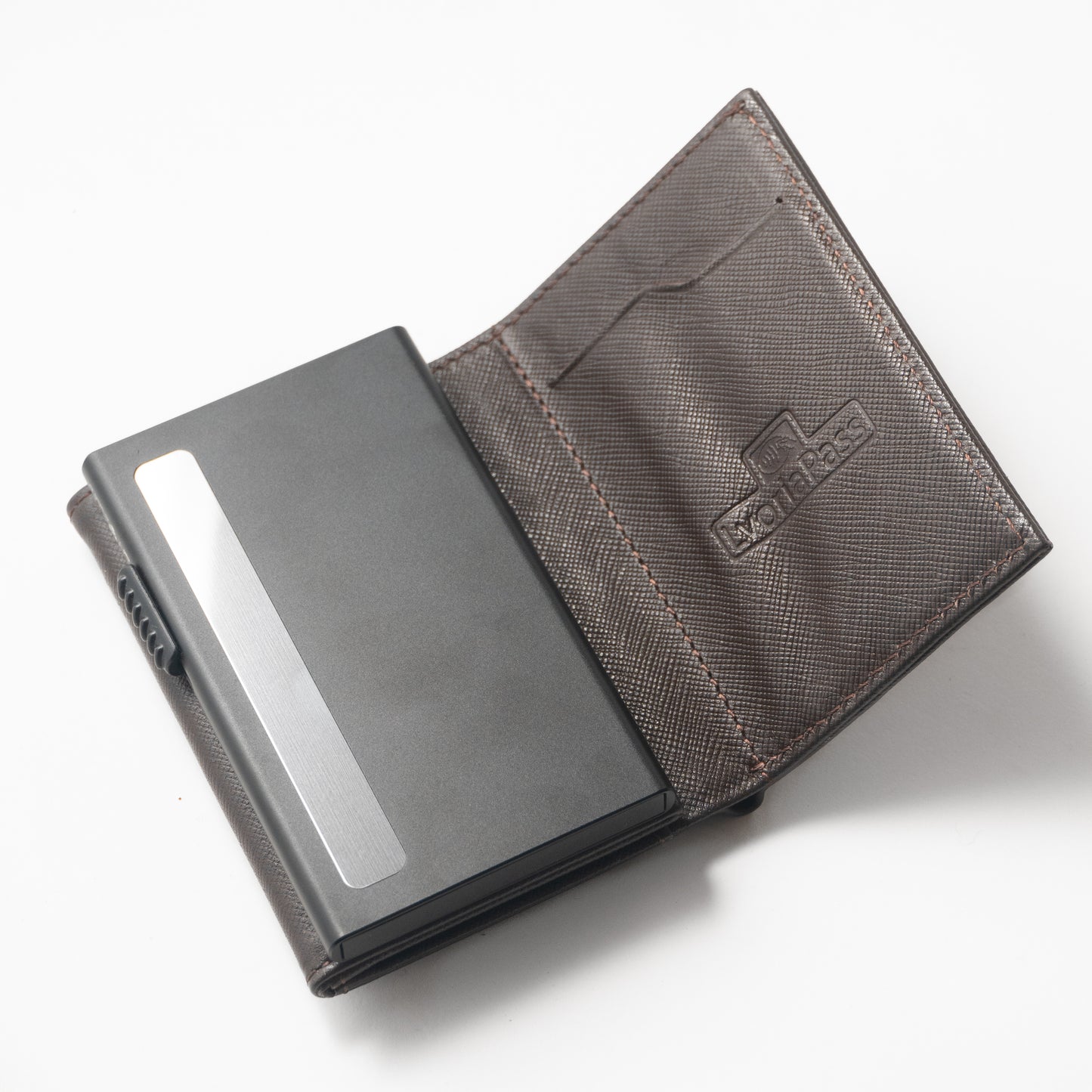 Cocoa Noir |  Full Grain Saffiano Leather | AETHER