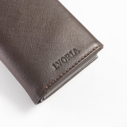 Cocoa Noir |  Full Grain Saffiano Leather | AETHER